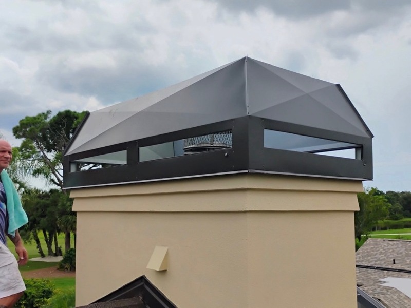 Chimney cap inspection